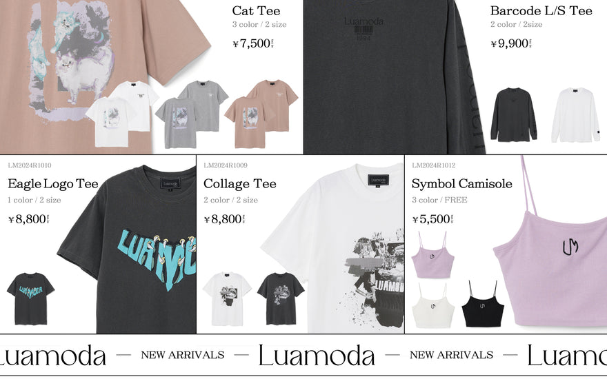 ラフォーレ原宿POPUP SHOPにて『Luamoda最新作』を先行販売致します。