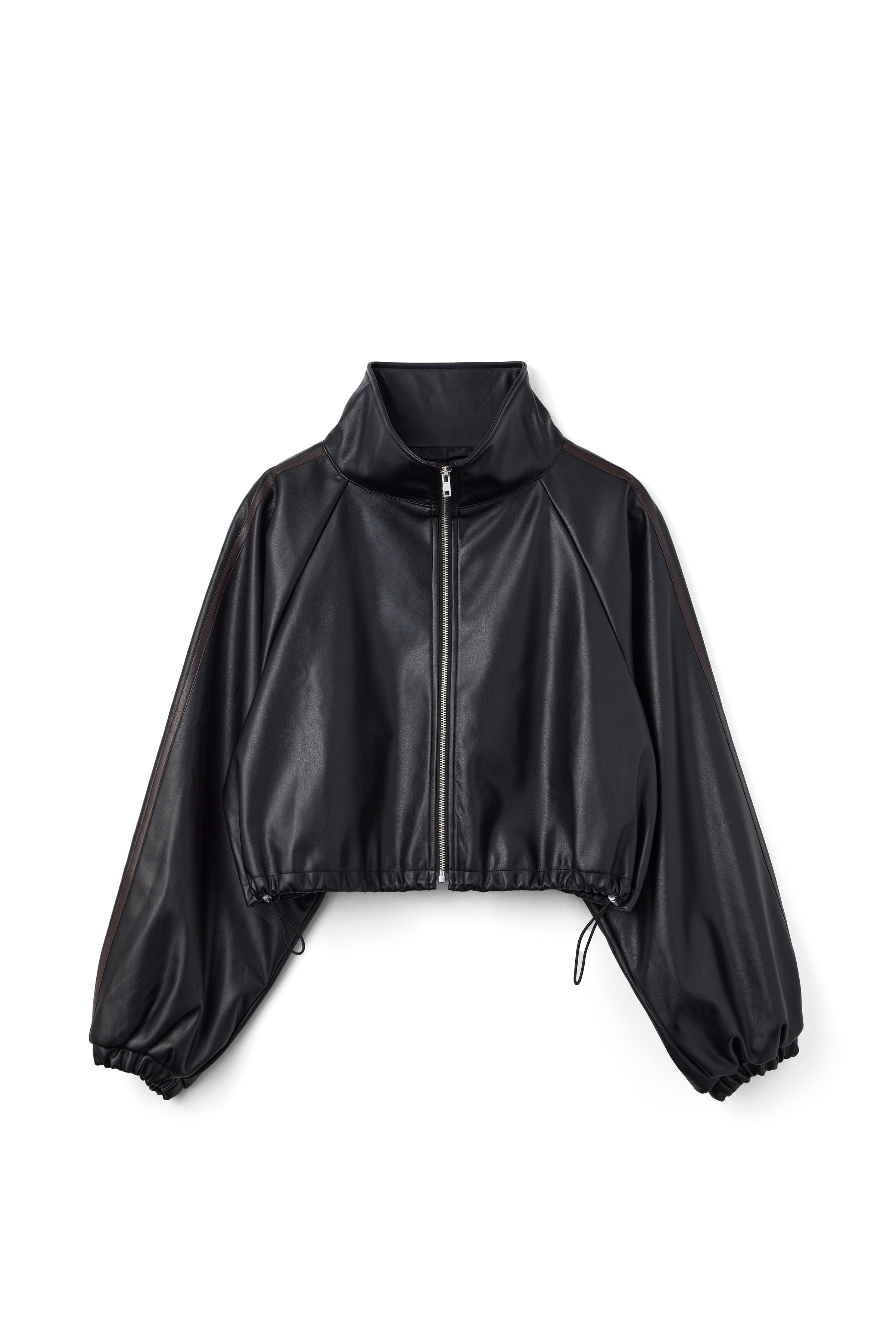 Eco Leather Short Blouson（BLACK）