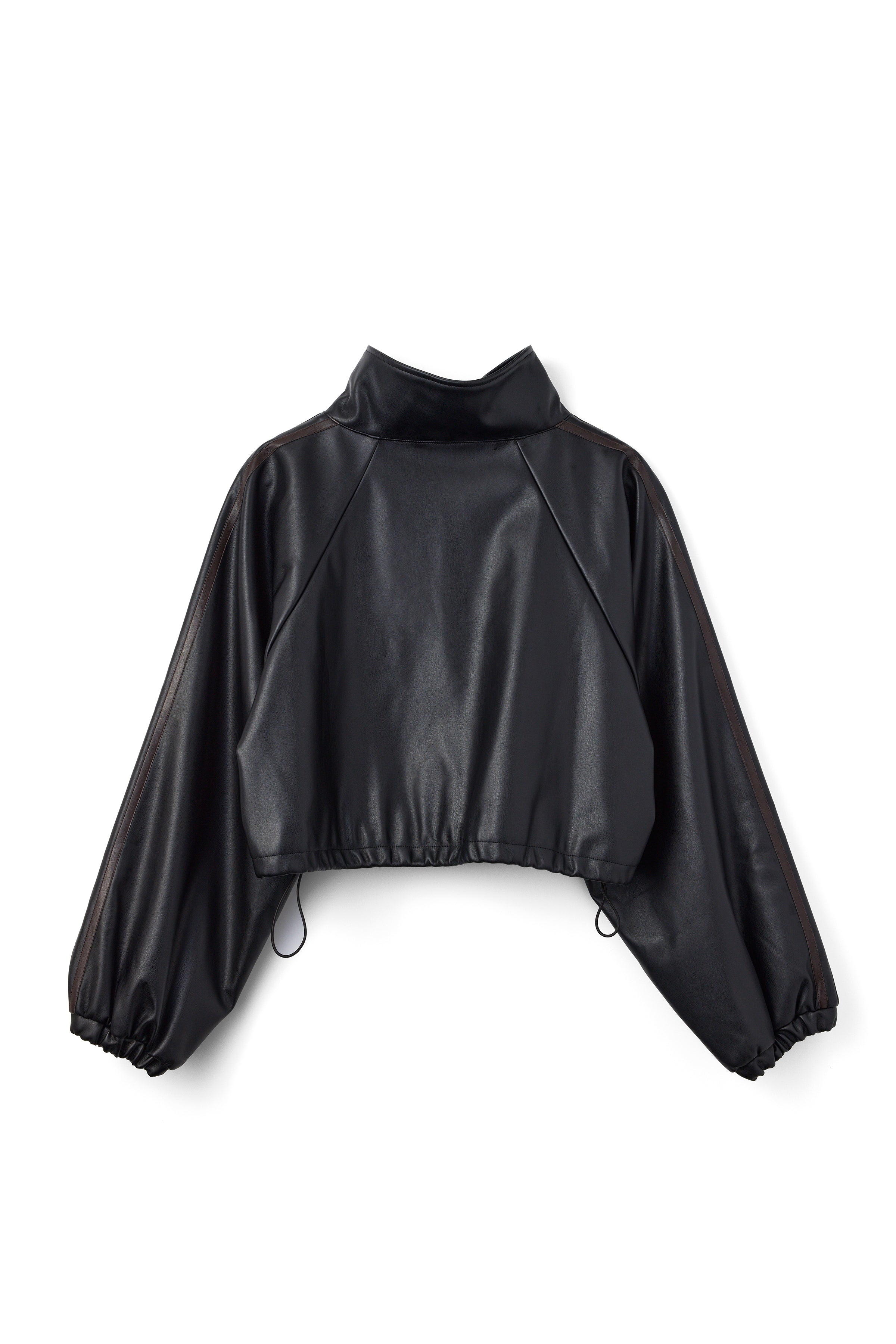 Eco Leather Short Blouson（BLACK）