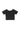 Rib Cropped Offshoulder Logo Tee（V.BLACK）