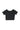 Rib Cropped Offshoulder Logo Tee（V.BLACK）