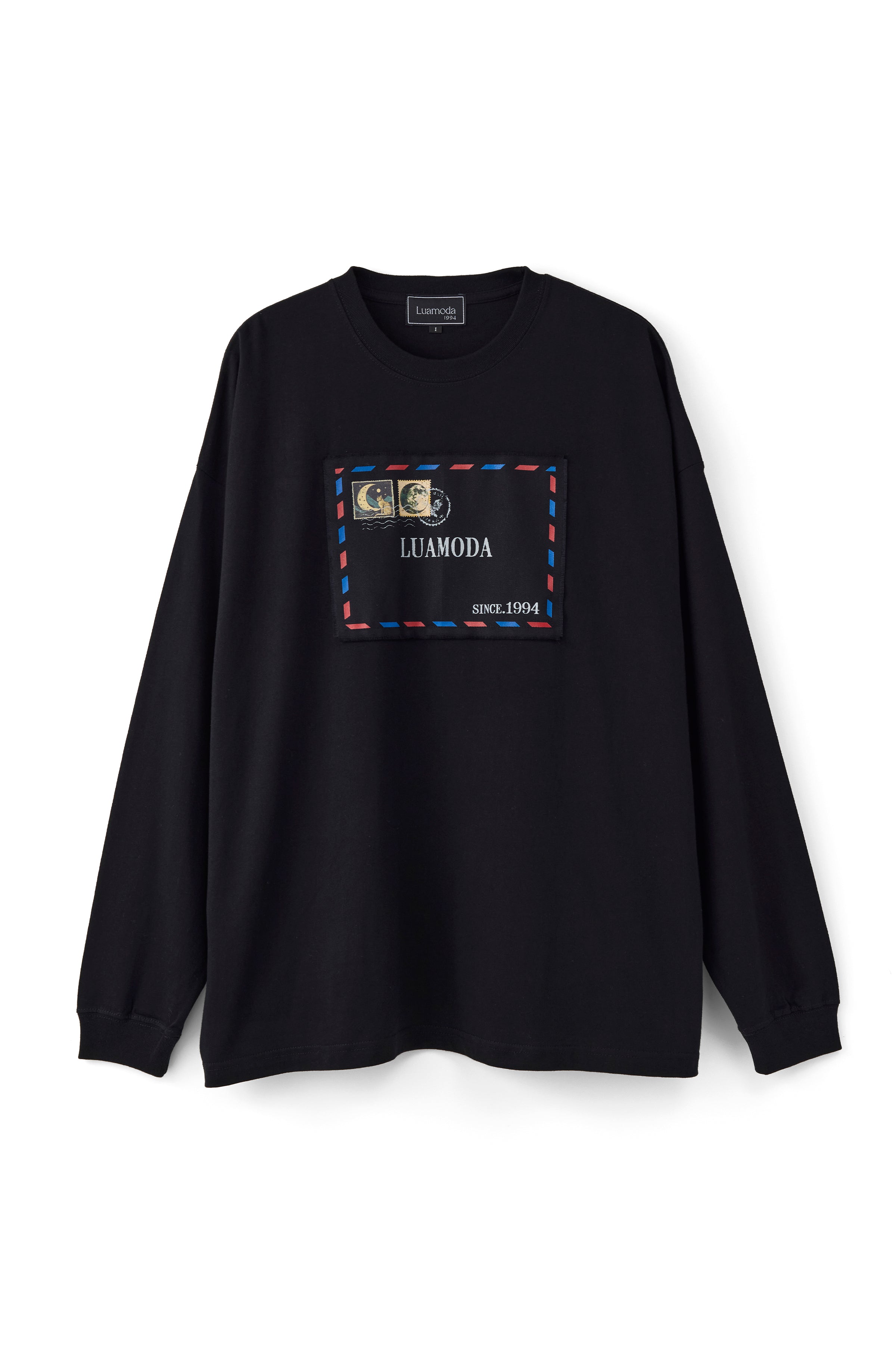 Letter L/S Tee（BLACK）