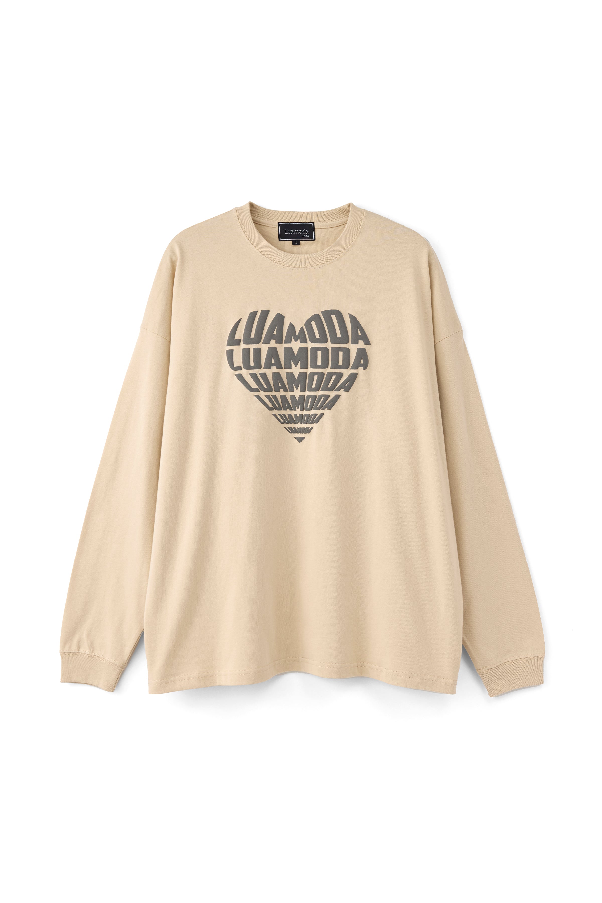 Heart Logo L/S Tee（BEIGE）