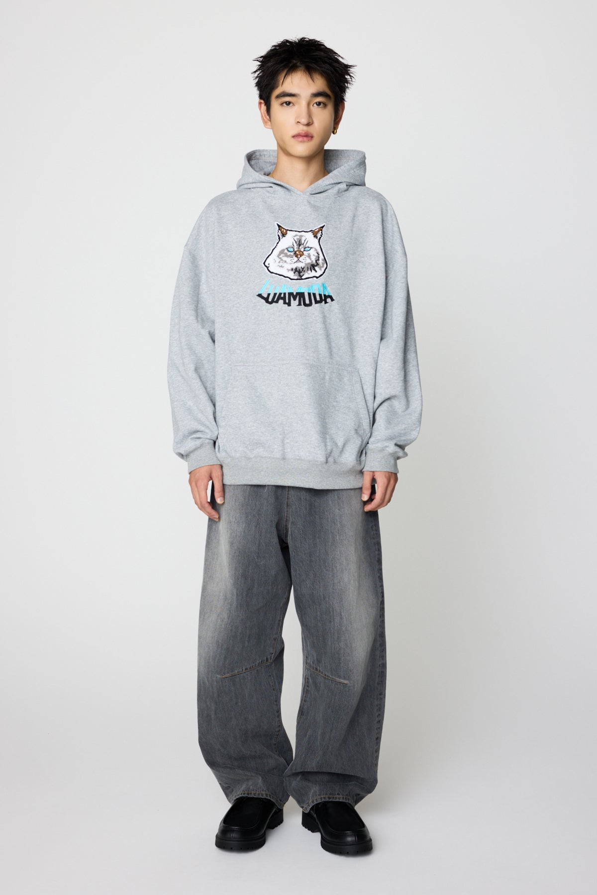 Barrel Leg Jeans（V.BLACK）