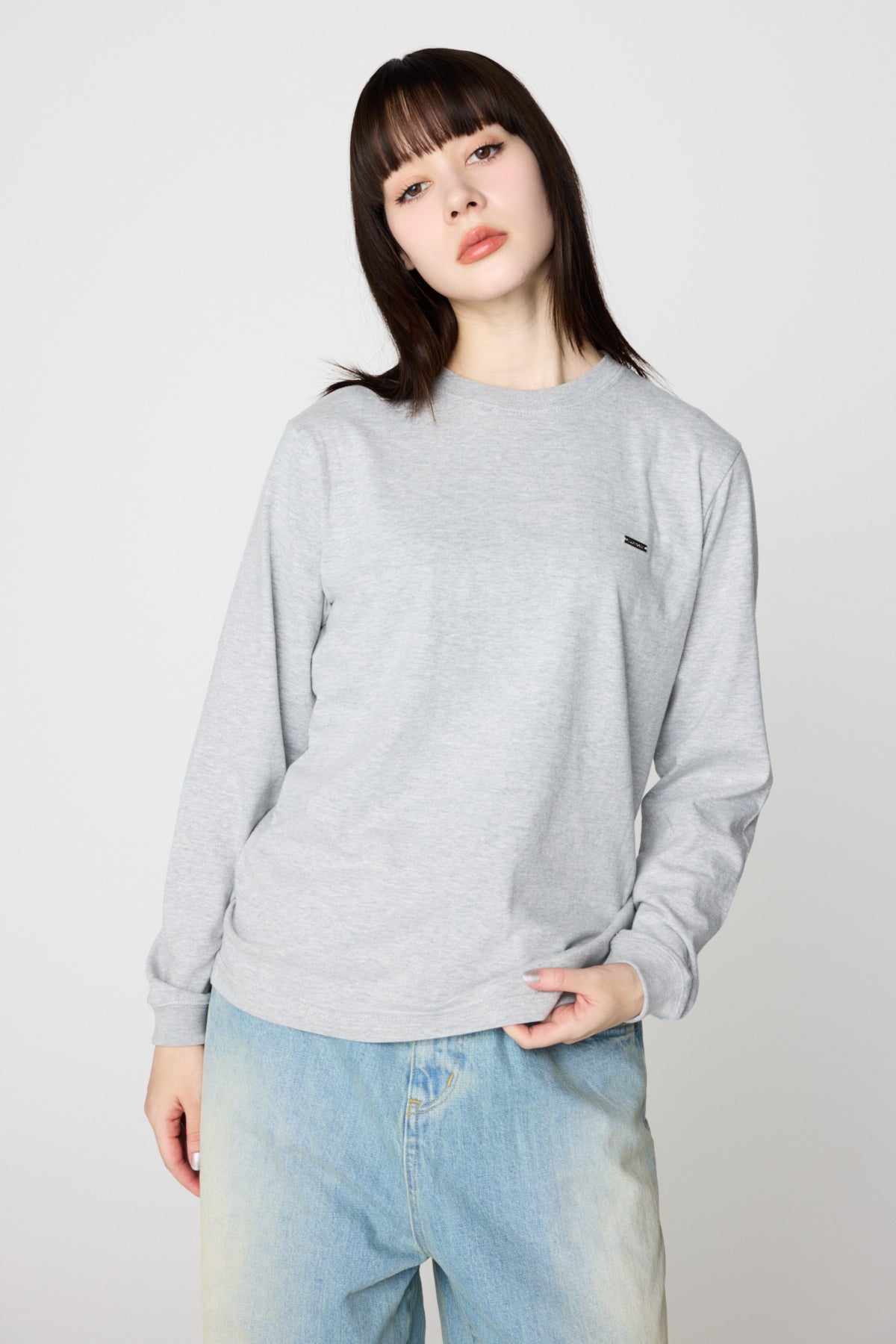 Plate Useful L/S Tee（GRAY）