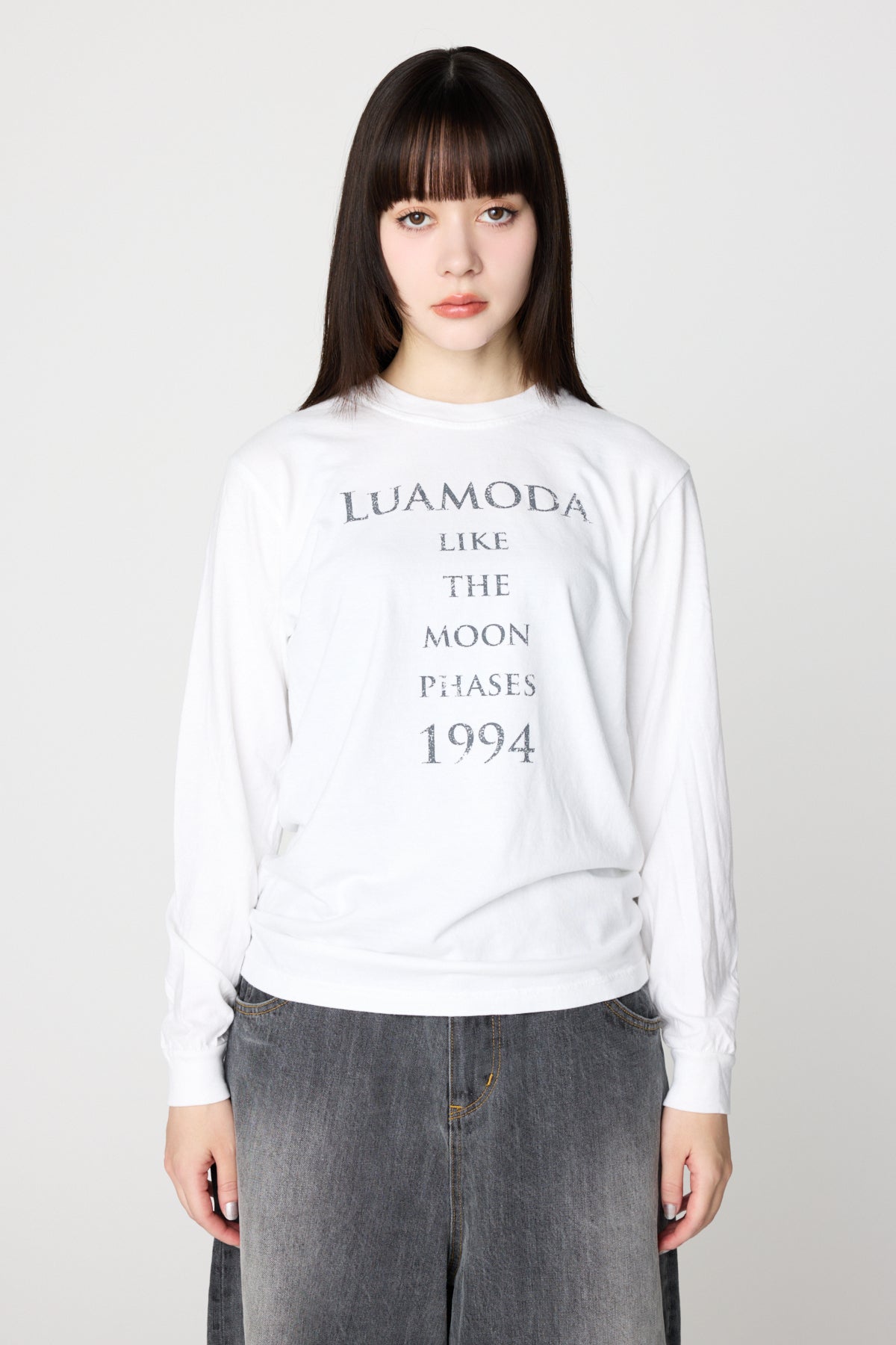Logo L/S Tee（WHITE）