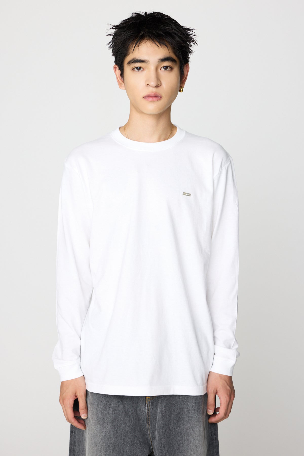Plate Useful L/S Tee（WHITE）