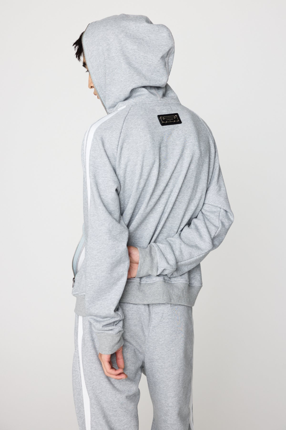 Double Line Hoodie（GRAY)