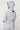 Double Line Cropped Hoodie（GRAY)