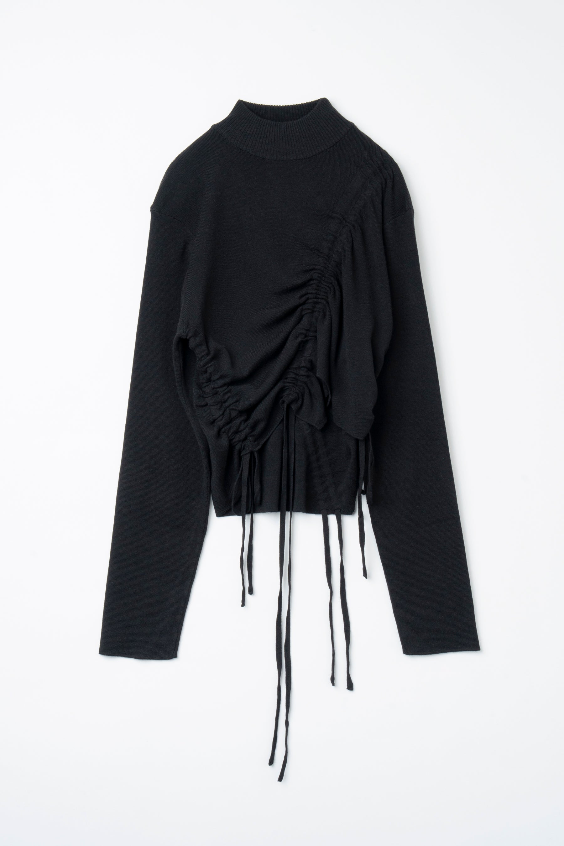 Black Drawstring String Drawstring Knit(BLACK) – Luamoda