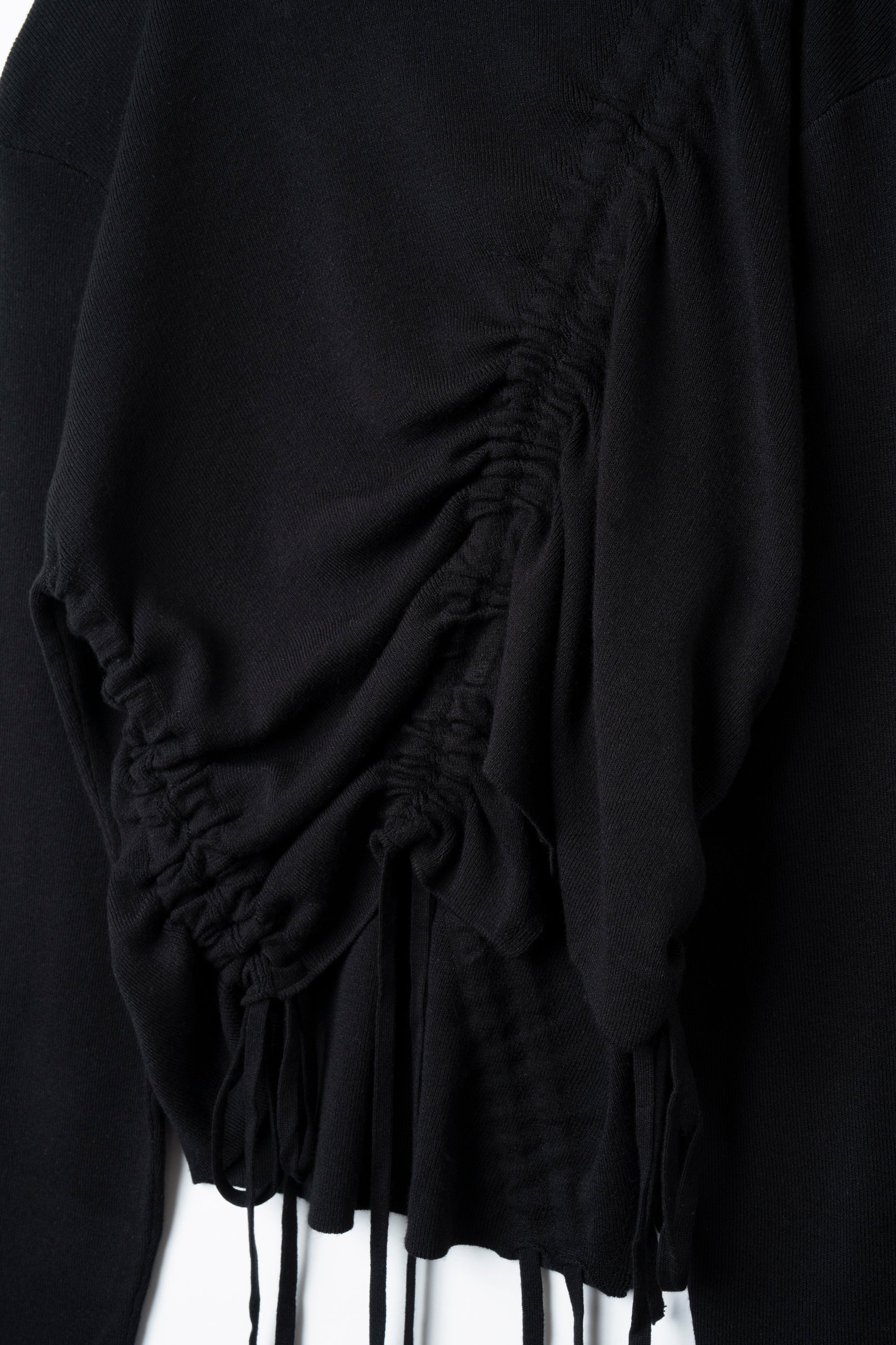 Black Drawstring String Drawstring Knit(BLACK) – Luamoda