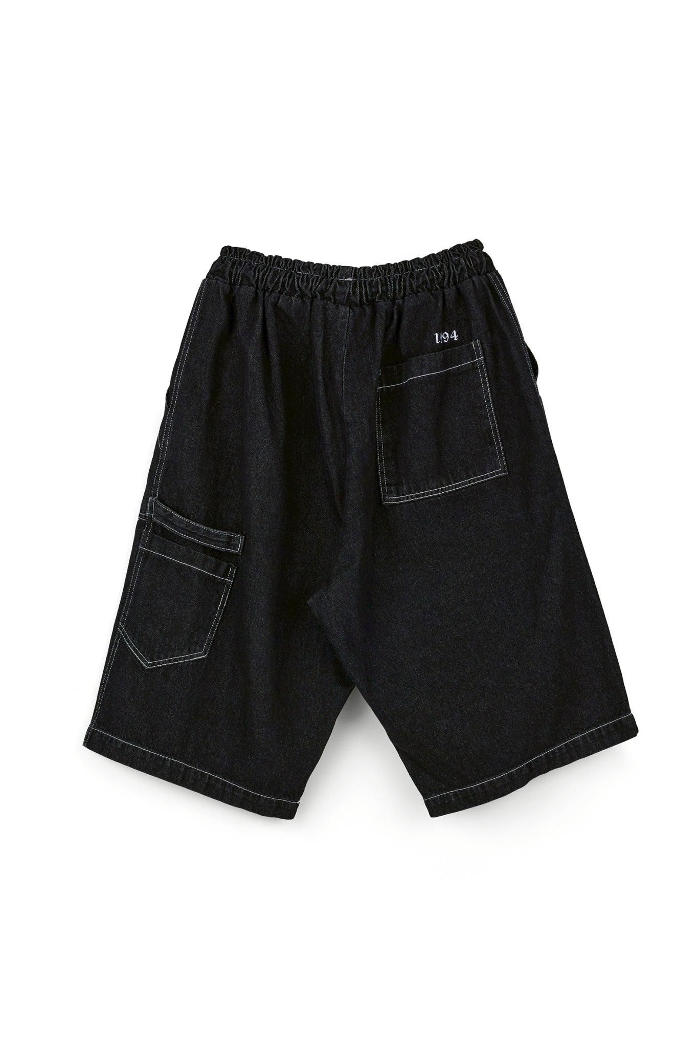 Denim Half Pants（BLACK)