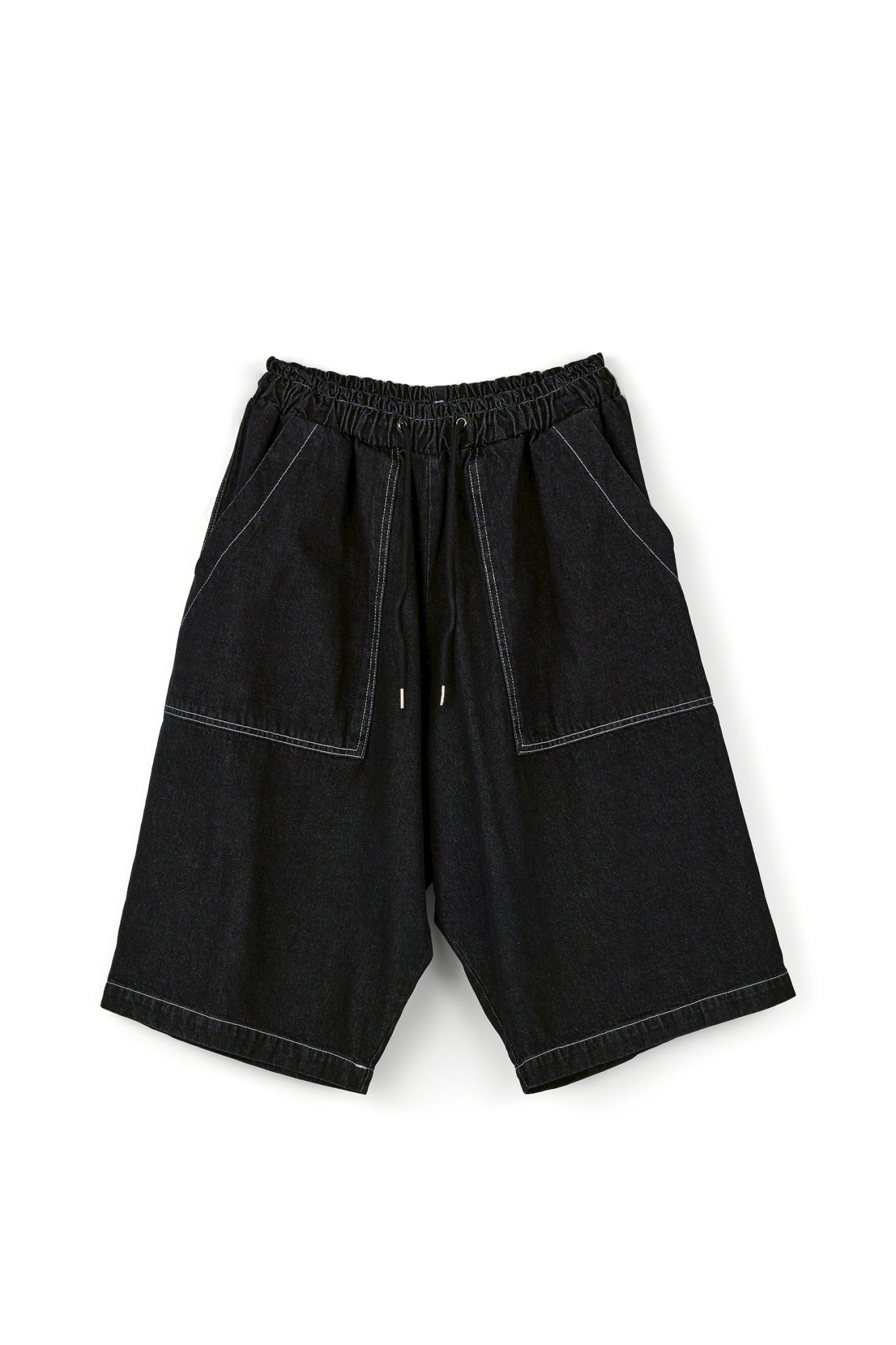 Denim Half Pants（BLACK)